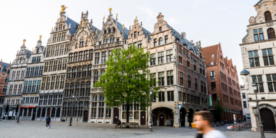 Gebouwen van het historisch stadcentrum van Antwerpen